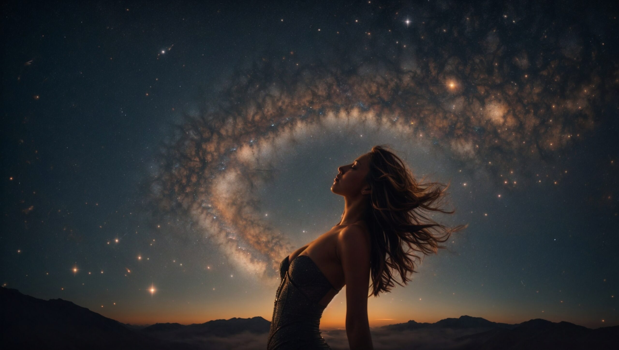 starstudded sky filled with the constellations